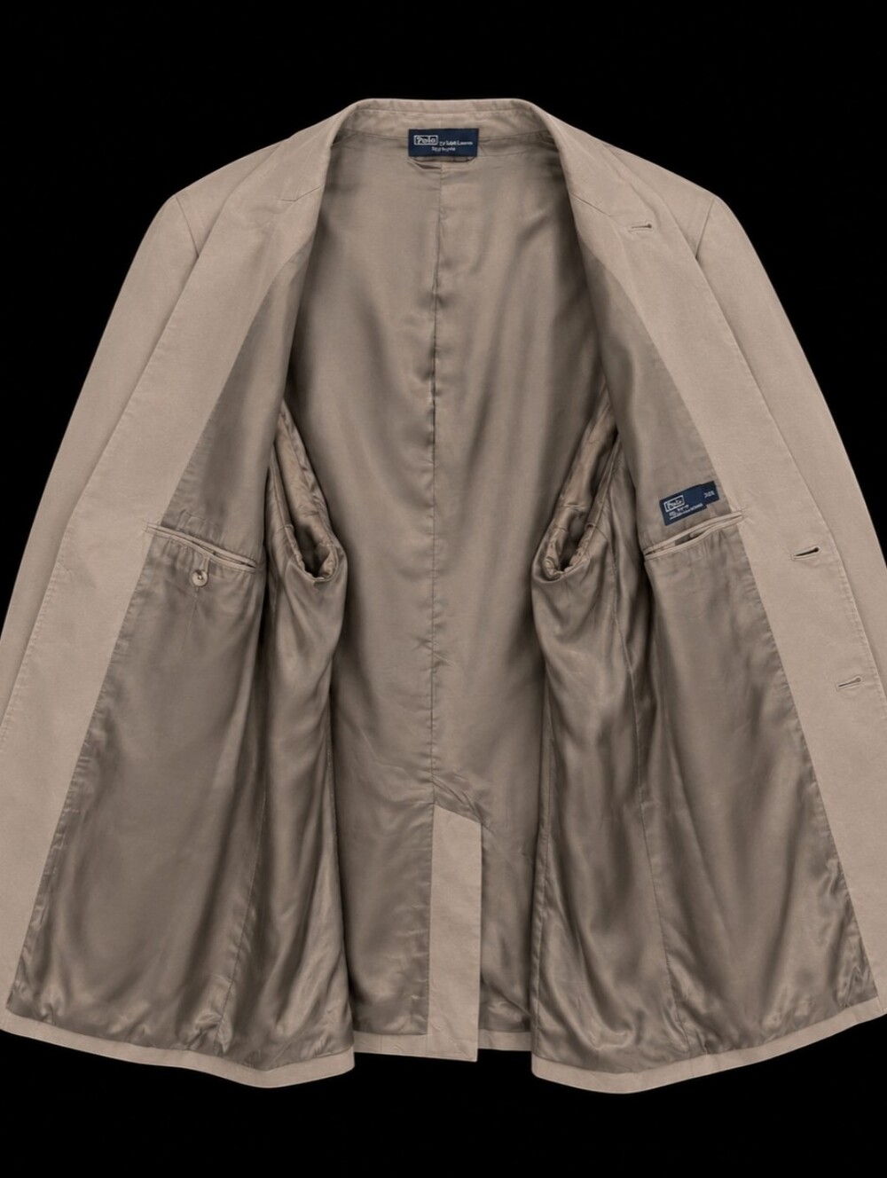Polo Ralph Lauren Tan Cotton 2-button Sportcoat Blazer  Men Size 44R - Picture 9 of 16